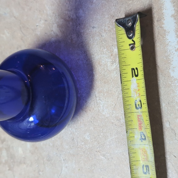 Vintage Cobalt Blue Blown Glass Vase - Picture 3 of 4